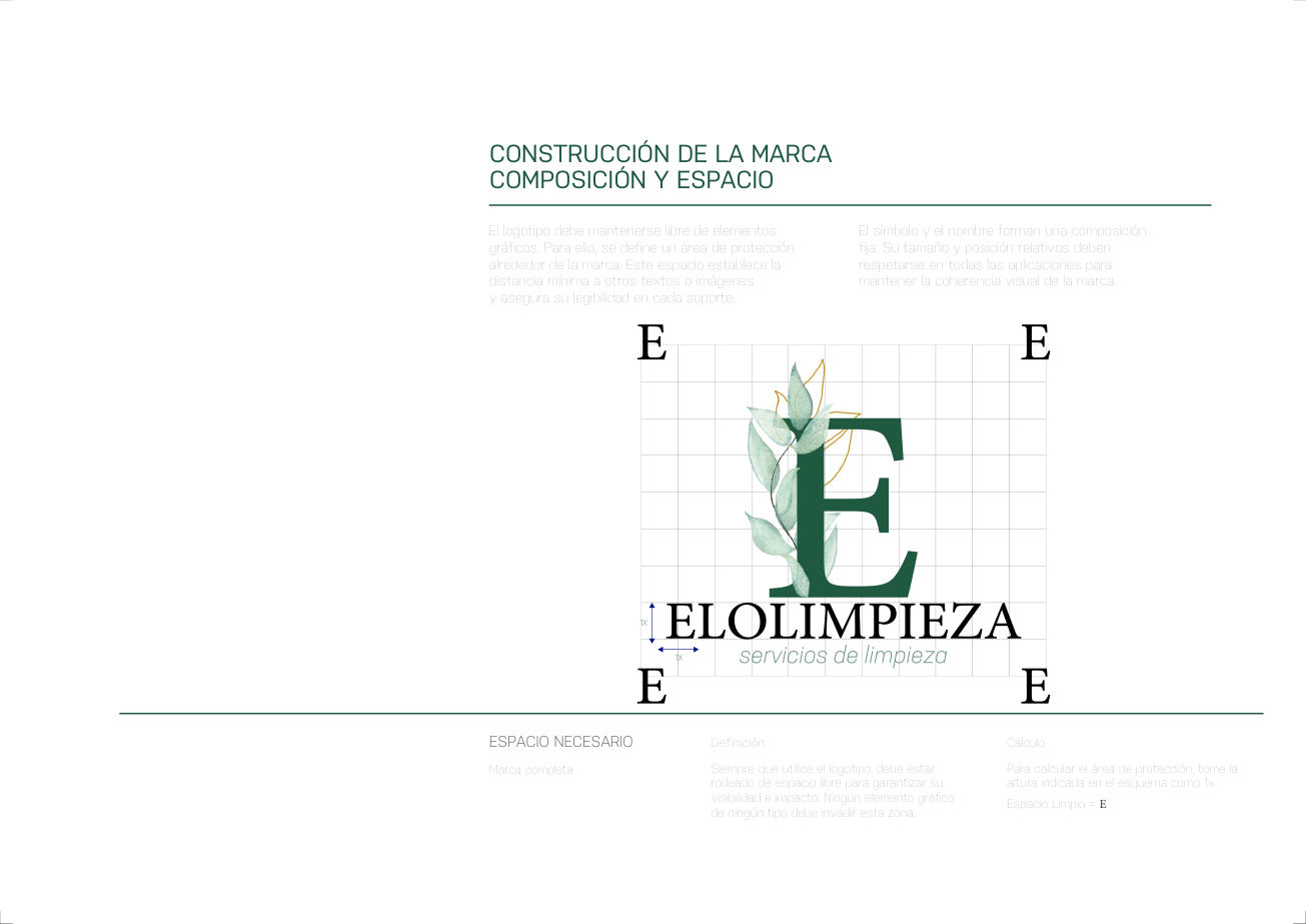 Retícula, proporciones y área de protección de la marca